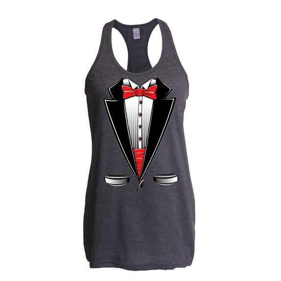 Artix - Women's Racerback Tank Top - Tuxedo Prom Costume