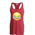 thumbnail image 1 of Artix - Women's Racerback Tank Top, up to Women Size 2XL - Emoji Laughing Tears, 1 of 2