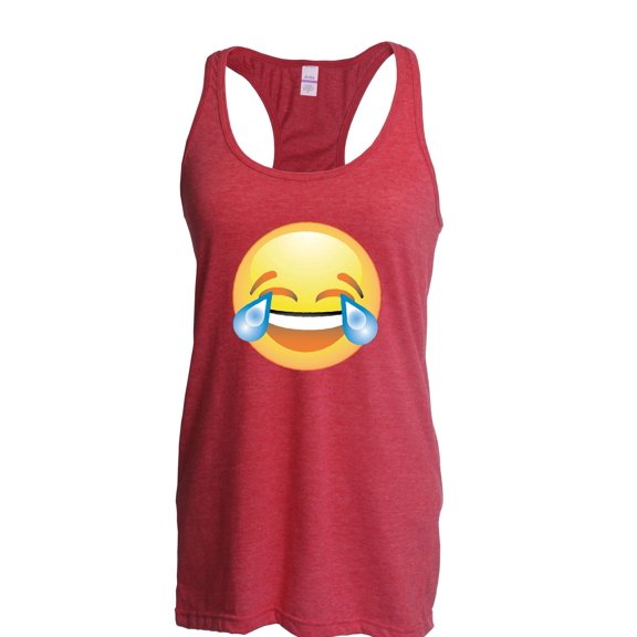Artix - Women's Racerback Tank Top, up to Women Size 2XL - Emoji Laughing Tears