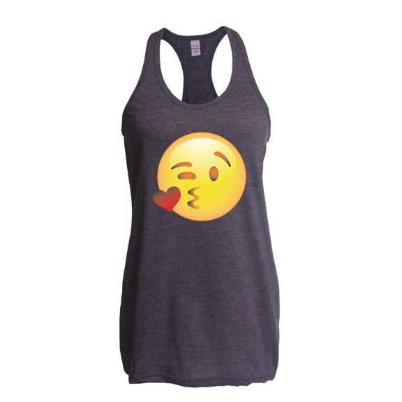 Artix - Women's Racerback Tank Top, up to Women Size 2XL - Emoji Winky Face