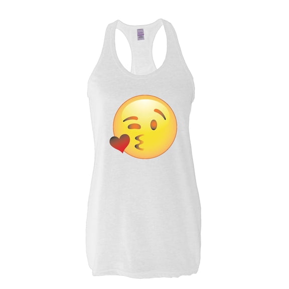 Artix - Women's Racerback Tank Top, up to Women Size 2XL - Emoji Winky Face