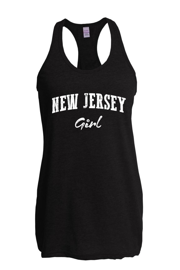 - Women's Racerback Tank Top, up to Women Size 2XL - New Jersey Girl