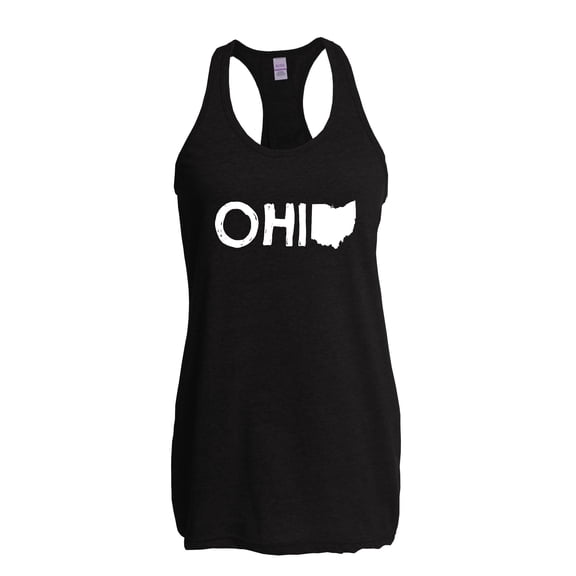 Artix - Women's Racerback Tank Top, up to Women Size 2XL - Ohio Map