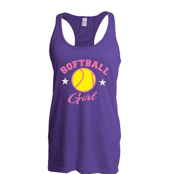 Artix - Women's Racerback Tank Top, up to Women Size 2XL - Softball Girl