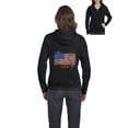 thumbnail image 1 of Artix - Women's Sweatshirt Full-Zip Pullover - American Flag USA in Gold, 1 of 5
