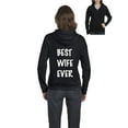 thumbnail image 1 of Artix - Women's Sweatshirt Full-Zip Pullover - Best Wife, 1 of 5