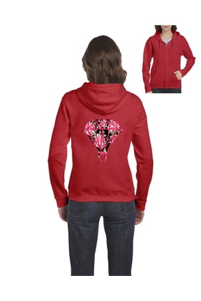 - Women's Sweatshirt Full-Zip Pullover - Diamond