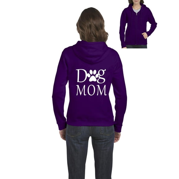 Artix - Women's Sweatshirt Full-Zip Pullover - Dog Mom