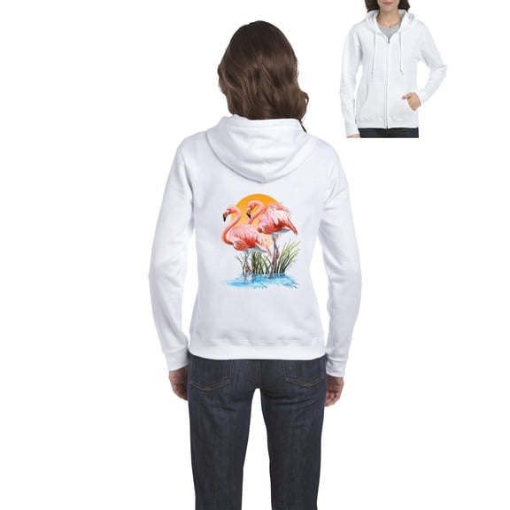 Artix - Women's Sweatshirt Full-Zip Pullover - Flamingo
