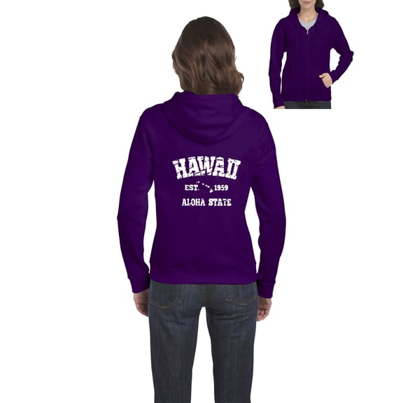 Artix - Women's Sweatshirt Full-Zip Pullover - Hawaii