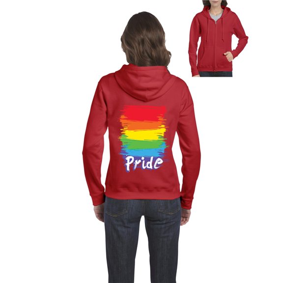 Artix - Women's Sweatshirt Full-Zip Pullover - Rainbow Pride