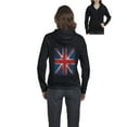 thumbnail image 1 of Artix - Women's Sweatshirt Full-Zip Pullover - Union Jack British Flag, 1 of 5