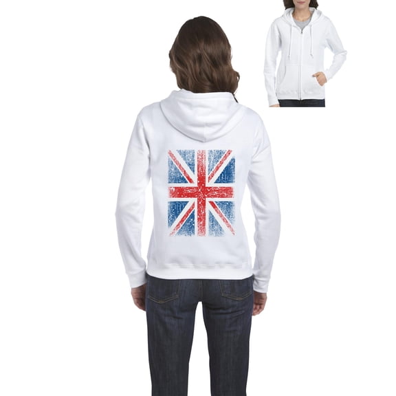 Artix - Women's Sweatshirt Full-Zip Pullover - Union Jack British Flag
