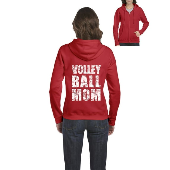Artix - Women's Sweatshirt Full-Zip Pullover - Volleyball Mom