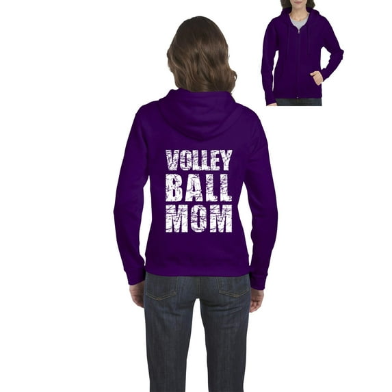 Artix - Women's Sweatshirt Full-Zip Pullover - Volleyball Mom