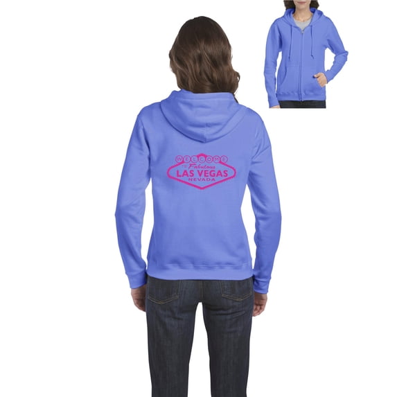 Artix - Women's Sweatshirt Full-Zip Pullover - Welcome to Las Vegas Nevada
