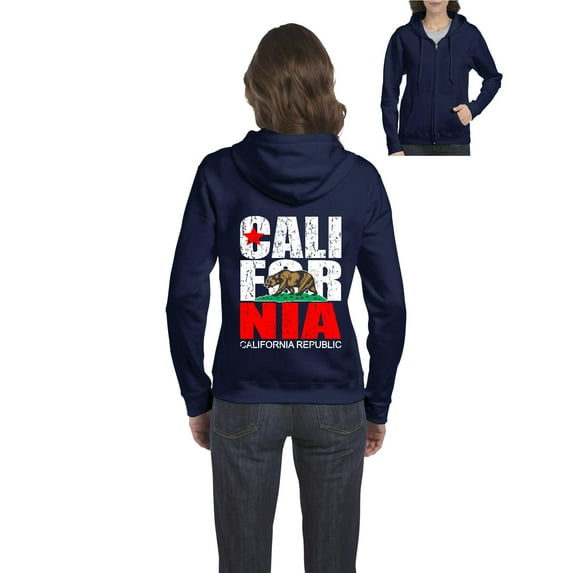 Artix - Women's Sweatshirt Full-Zip Pullover, up to Women Size 3XL - California Cali