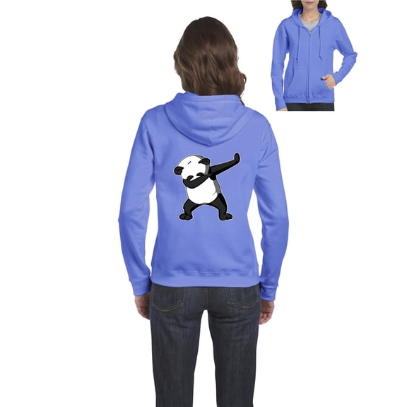 Artix - Women's Sweatshirt Full-Zip Pullover, up to Women Size 3XL - Dancing Panda