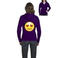 thumbnail image 1 of Artix - Women's Sweatshirt Full-Zip Pullover, up to Women Size 3XL - Emoji Heart-Shaped Eyes, 1 of 5