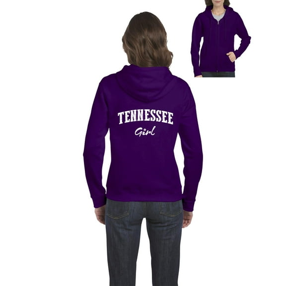 Artix - Women's Sweatshirt Full-Zip Pullover, up to Women Size 3XL - Tennessee Girl