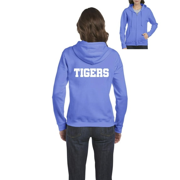 Artix - Women's Sweatshirt Full-Zip Pullover, up to Women Size 3XL - Tigers