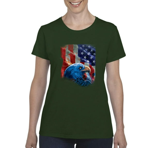 Artix - Women's T-Shirt Short Sleeve - American Flag 4th of July