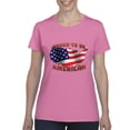 thumbnail image 1 of Artix - Women's T-Shirt Short Sleeve - American Proud To Be US Flag, 1 of 5