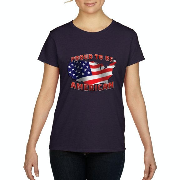 Artix - Women's T-Shirt Short Sleeve - American Proud To Be US Flag