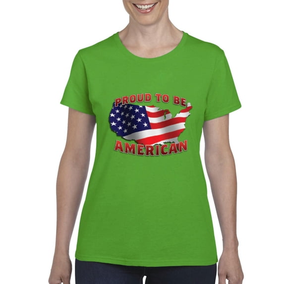 Artix - Women's T-Shirt Short Sleeve - American Proud To Be US Flag