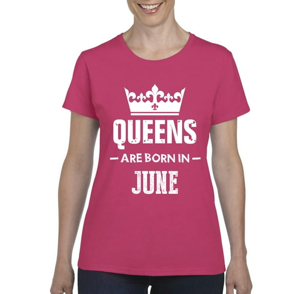 Artix - Women's T-Shirt Short Sleeve - Birthday Gift Queens Are Born in June