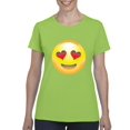 thumbnail image 1 of Artix - Women's T-Shirt Short Sleeve - Emoji Smiling Face, 1 of 5