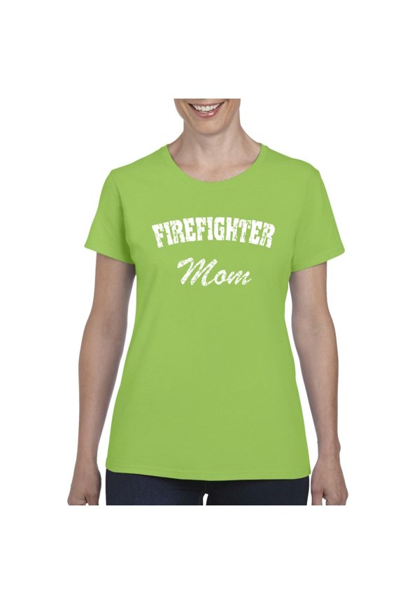 - Women's T-Shirt Short Sleeve - Firefighter Mom