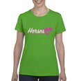 thumbnail image 1 of Artix - Women's T-Shirt Short Sleeve - Horses Where My Heart Is, 1 of 5