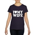 thumbnail image 1 of Artix - Women's T-Shirt Short Sleeve - I Love My Wife, 1 of 5