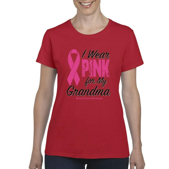Artix - Women's T-Shirt Short Sleeve - I Wear Pink For My Grandma