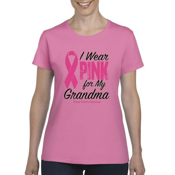 Artix - Women's T-Shirt Short Sleeve - I Wear Pink For My Grandma