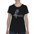 thumbnail image 1 of Artix - Women's T-Shirt Short Sleeve - Keep Calm Ok Not That Calm, 1 of 5
