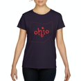 thumbnail image 1 of Artix - Women's T-Shirt Short Sleeve - Ohio Map, 1 of 5