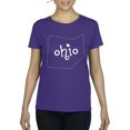 thumbnail image 1 of Artix - Women's T-Shirt Short Sleeve - Ohio Map, 1 of 5
