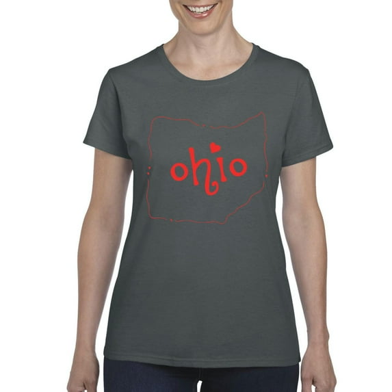 Artix - Women's T-Shirt Short Sleeve - Ohio Map
