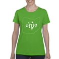 thumbnail image 1 of Artix - Women's T-Shirt Short Sleeve - Ohio Map, 1 of 5