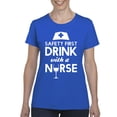 thumbnail image 1 of Artix - Women's T-Shirt Short Sleeve - Safety First With A Nurse, 1 of 5