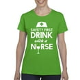 thumbnail image 1 of Artix - Women's T-Shirt Short Sleeve - Safety First With A Nurse, 1 of 5
