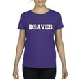 thumbnail image 1 of Artix - Women's T-Shirt Short Sleeve, up to Women Size 3XL - Braves, 1 of 5