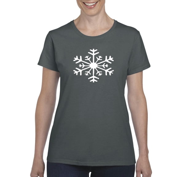 Artix - Women's T-Shirt Short Sleeve, up to Women Size 3XL - Christmas Snowflake