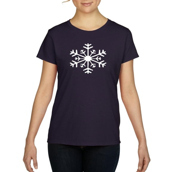 Artix - Women's T-Shirt Short Sleeve, up to Women Size 3XL - Christmas Snowflake