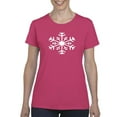 thumbnail image 1 of Artix - Women's T-Shirt Short Sleeve, up to Women Size 3XL - Christmas Snowflake, 1 of 5