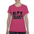thumbnail image 1 of Artix - Women's T-Shirt Short Sleeve, up to Women Size 3XL - Eat Sleep Hockey, 1 of 5