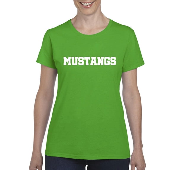 Artix - Women's T-Shirt Short Sleeve, up to Women Size 3XL - Mustangs