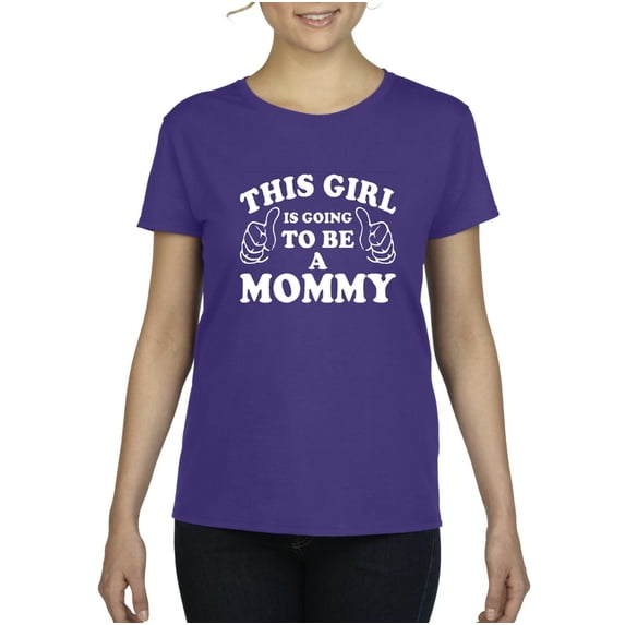 Artix - Women's T-Shirt Short Sleeve, up to Women Size 3XL - This Girl is Gonna Be a Mommy